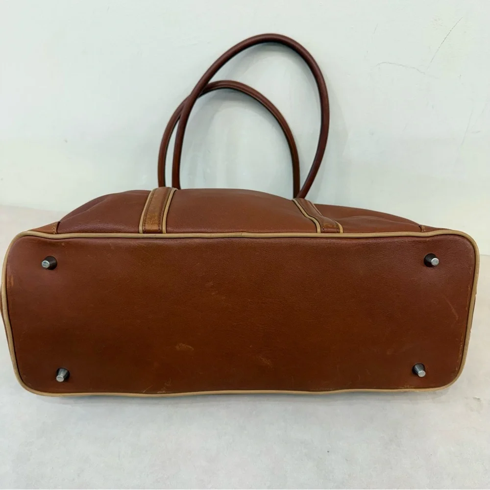 Vintage Brown Coach Hampton Business Tote